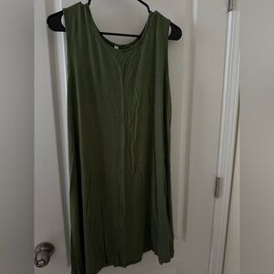 Sleeveless Green Dress